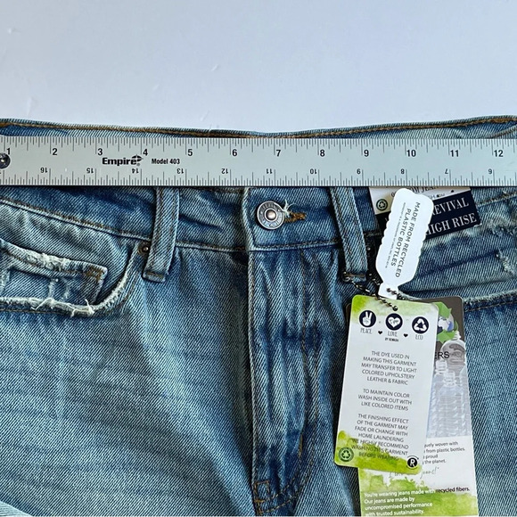 90’s Mom Jean 3/26 blue denim vintage revival super high rise size 3 / 26 - Picture 9 of 12